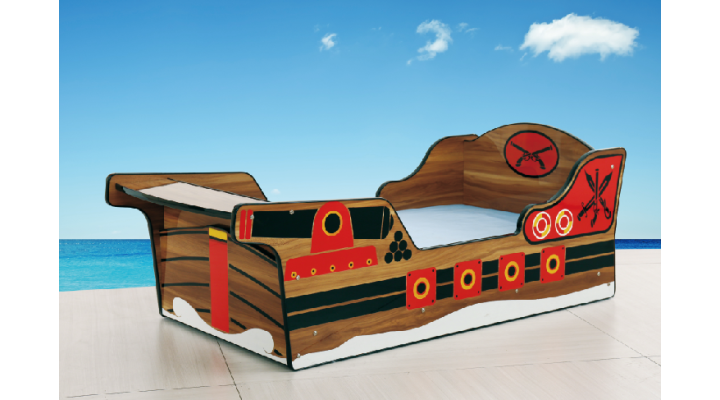 B202 Pirate Ship Toddle Bed